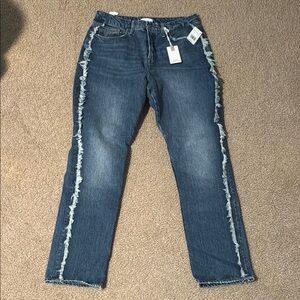 Good American Distressed Blue Denim Jeans